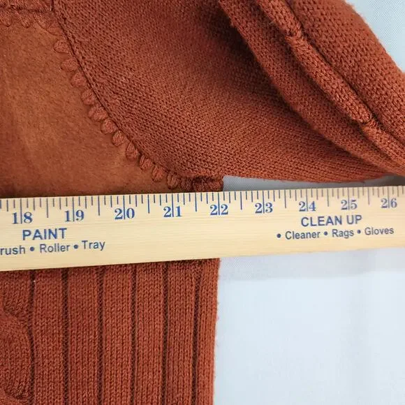 VTG Designer Studio Original XLARGE Sweater Leather Suede Jacket Brown Patchwork - Picture 12 of 16